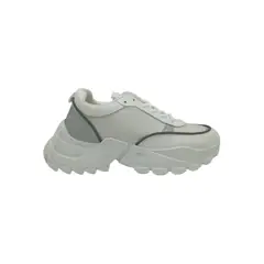 HERIEL - Zapatilla Blanca Plataforma Mujer