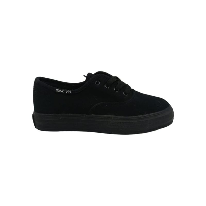 HERIEL - Zapatilla Negra Plataforma Mujer