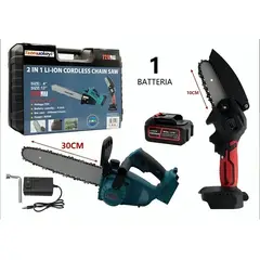 GENERICO - SET 2 EN 1 MOTOSIERRA 12 MINI MOTOSIERRA 4