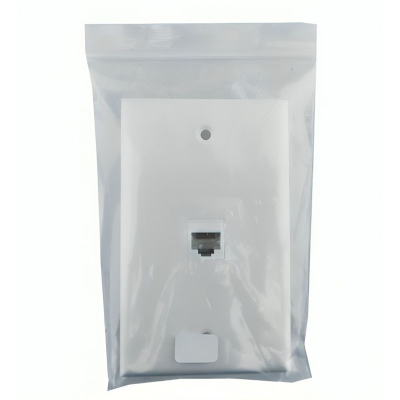 GENERICO - MODULO CONECTOR RJ-45 PARA MURO CAT 6 HEMBRA BLANCO EN BOLSA