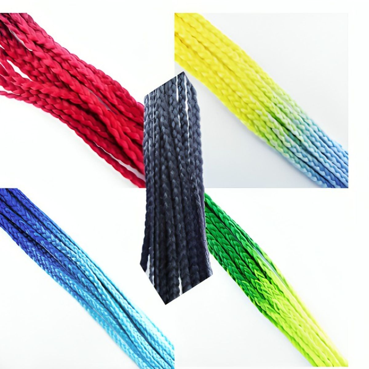 OEM - TRENZAS PARA CASCO DE MOTO CON VENTOSA DISEÑOS EN 5 COLORES