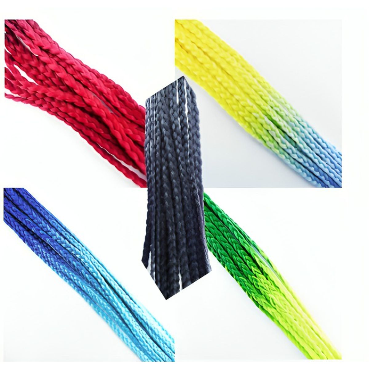 OEM - TRENZAS PARA CASCO DE MOTO CON VENTOSA DISEÑOS EN 5 COLORES