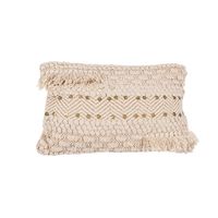 Cojín Decorativo con Lentejuelas y Flecos 30x50 cm