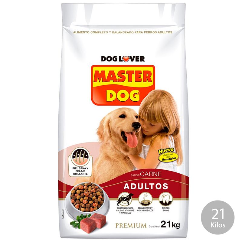 MASTER DOG - Master Dog Alimento Perro Adulto Carne 21 Kg