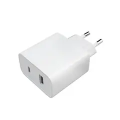 XIAOMI - Cargador Ultrarrápido 33w Con Doble Salida Usb Y Ty-c