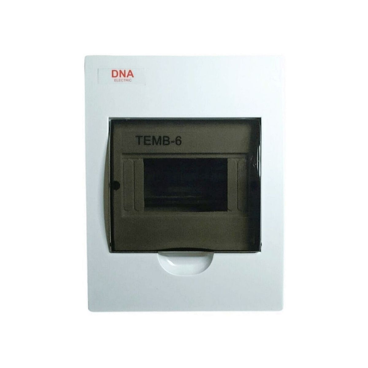 GENERICO - Tablero Plastico 6 Modulos Embutido Libre Halog. Tapa Transp.