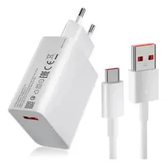 XIAOMI - Cargador Para 33w Carga Rápida + Cable Blanco Blanco