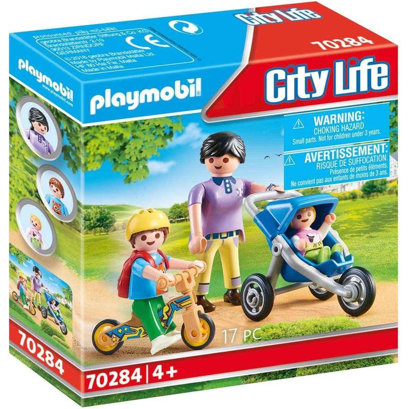 PLAYMOBIL - PLAYMOBIL MADRE CON HIJOS PM70284