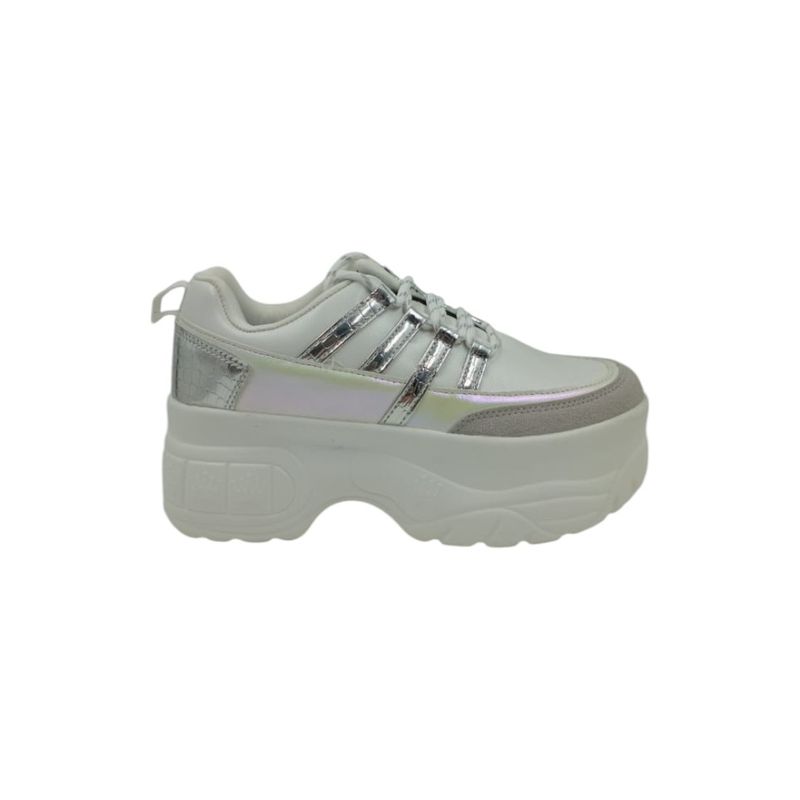 HERIEL - Zapatilla Blanca Plataforma
