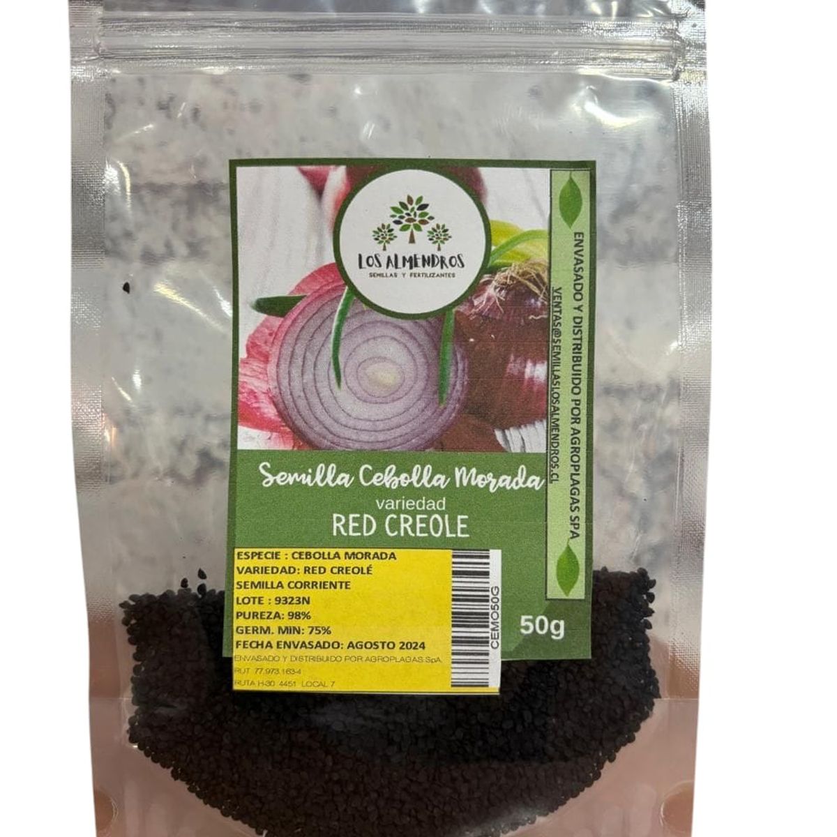 GENERICO - SEMILLA DE CEBOLLA MORADA VARIEDAD RED CREOLE 50 GR