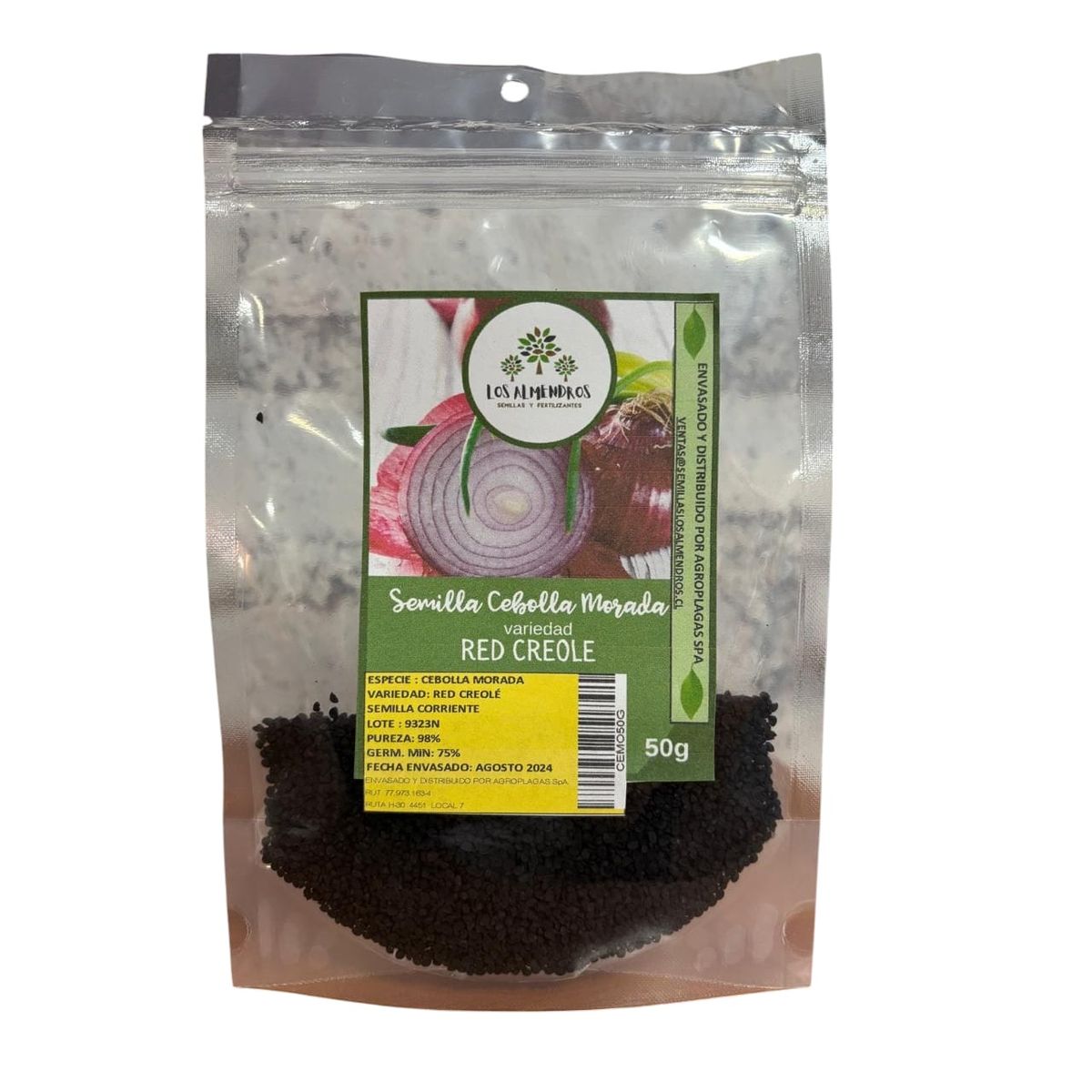 GENERICO - SEMILLA DE CEBOLLA MORADA VARIEDAD RED CREOLE 50 GR