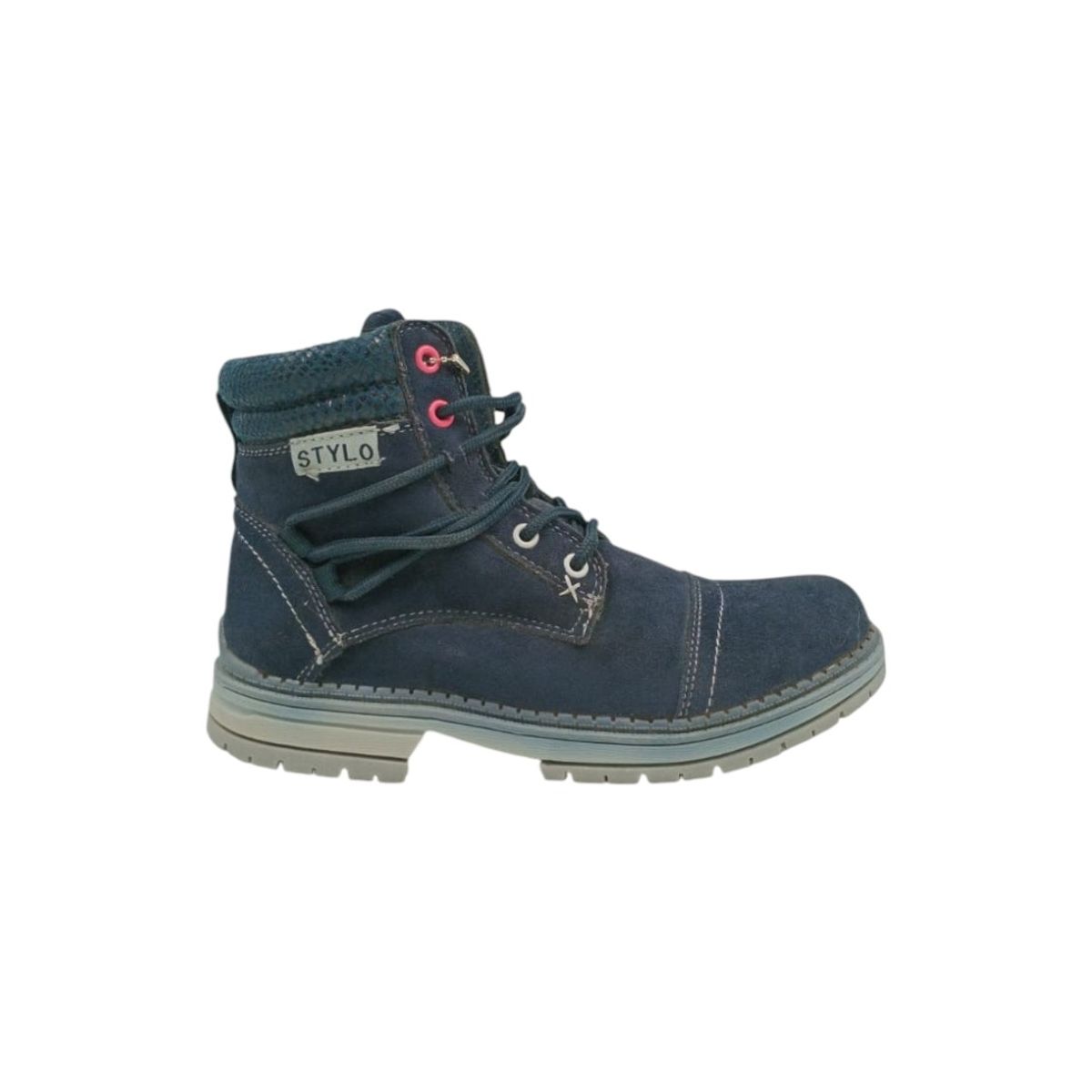 HERIEL - Botín Azul Gamuza Mujer