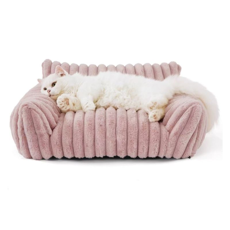 HOMER OUTDOOR - Cama  Para Gatos Y Perros Homer Outdoor Sofá Mediana Rosa