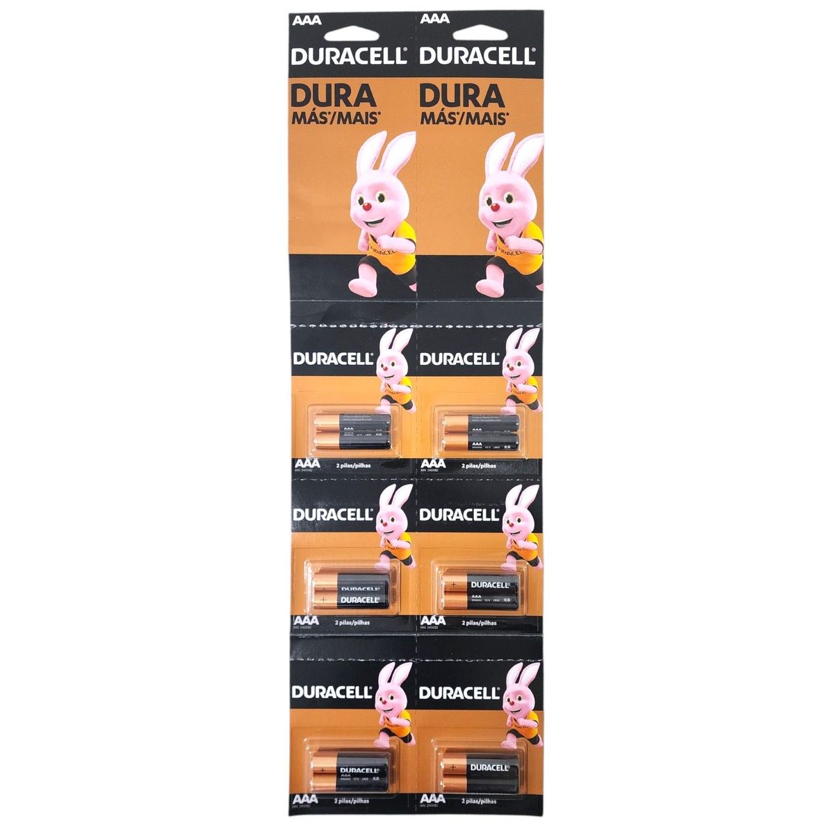 DURACELL - Pack 12 Pilas Duracell AAA Triple A Alcalina Tira