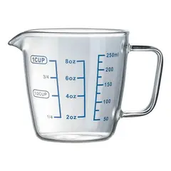 GENERICO - Taza De Vidrio Jarra Medidora - Taza Medidora 250 Ml