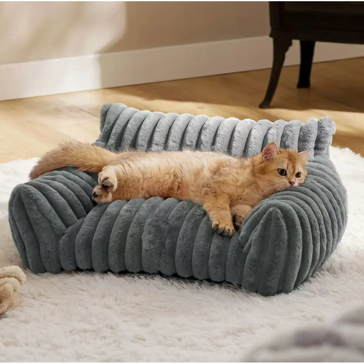 HOMER OUTDOOR - Cama  Para Gatos Y Perros Homer Outdoor Sofá Mediana Gris