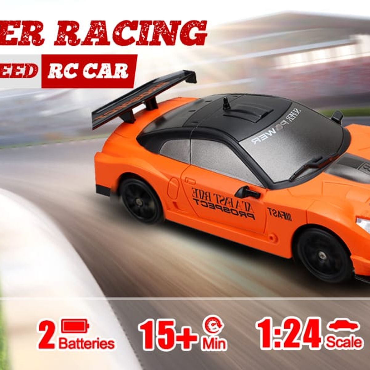 RACING - auto Drift lotus 1 :20 Control Remoto racing naranjo