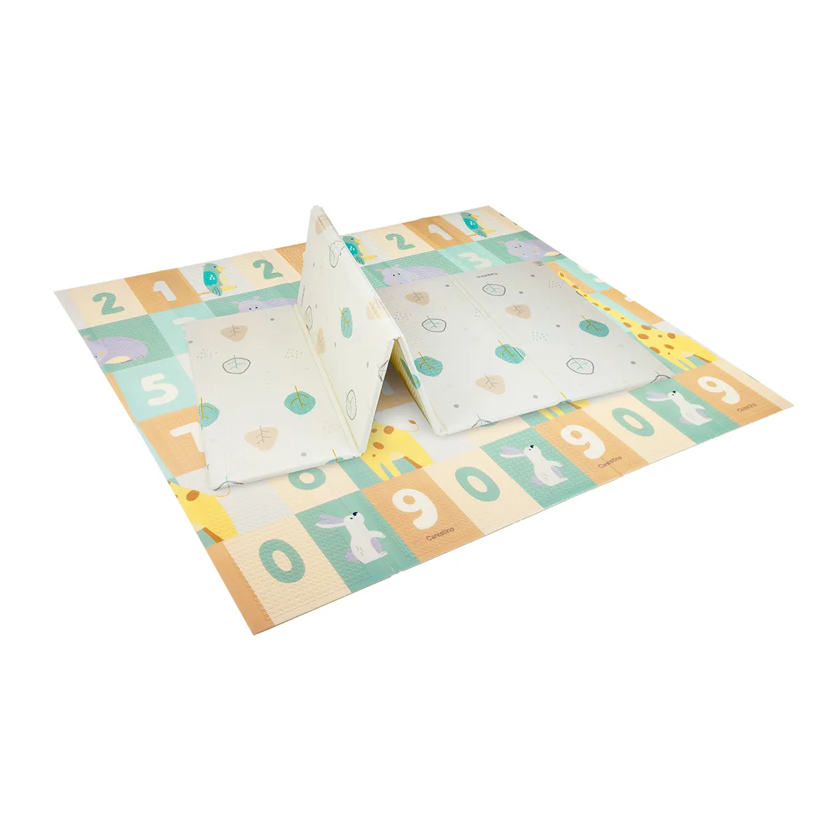 CARESTINO - Alfombra Antigolpes Reversible Plegable 180x200 Números