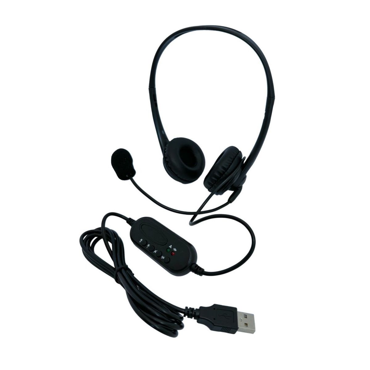 TECMASTER - Auriculares Call-Center Micrófono USB Tm100559 Tecmaster
