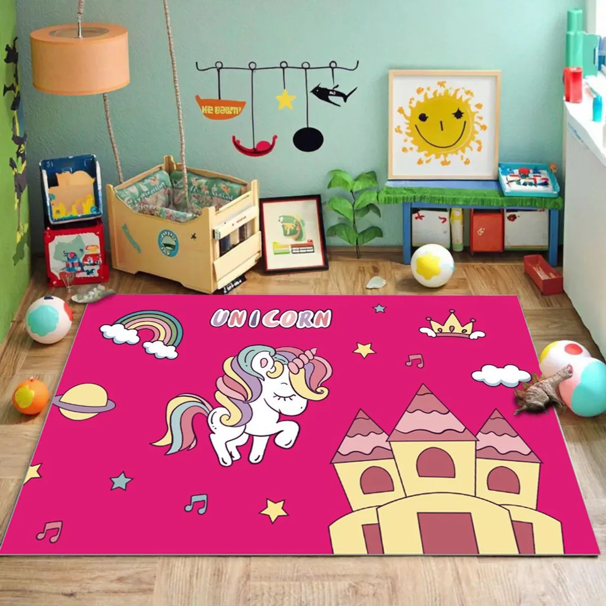 GENERICO - ALFOMBRAS ANTIDESLIZANTES CON DISEÑOS INFANTILES 3D