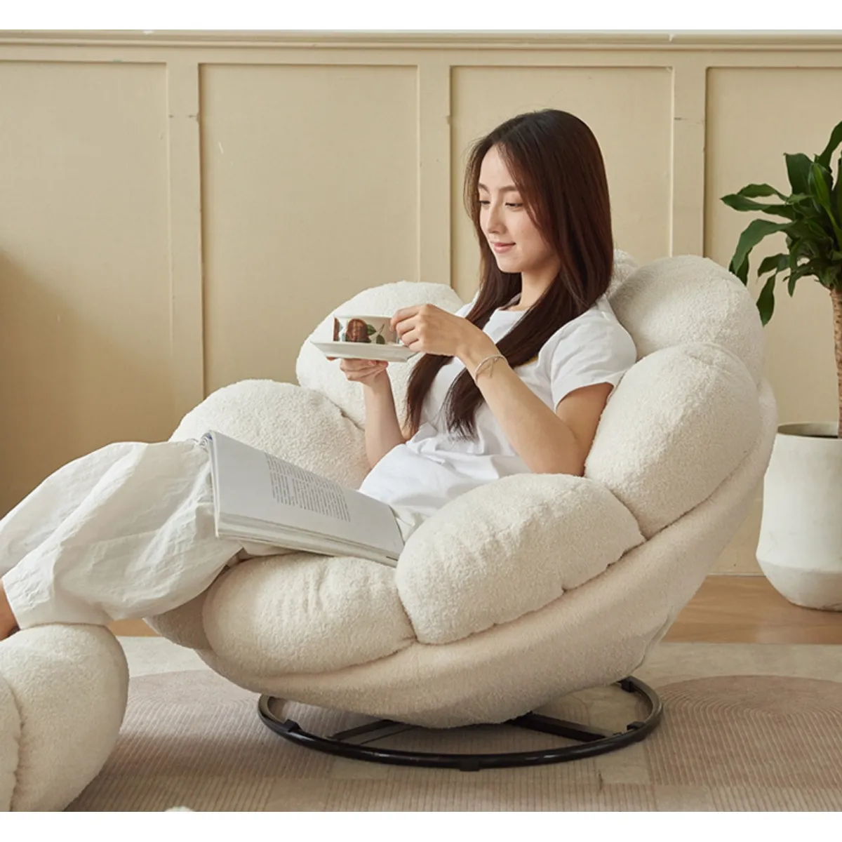 HOMER OUTDOOR - Silla Perezosa Silla De Computadora Silla De Oficina Flores