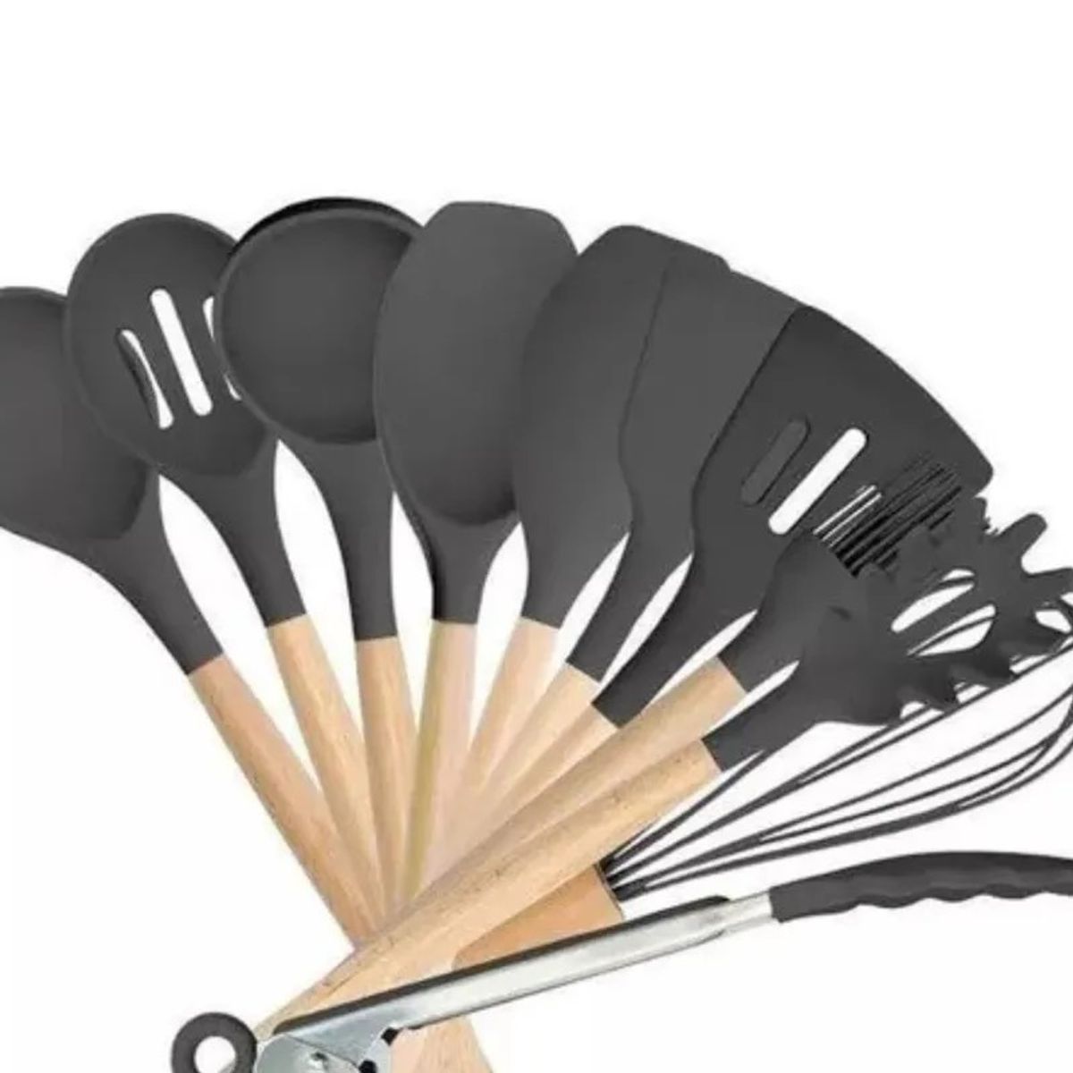 GENERICO - Juego de Silicona de 12 Utensilios de Cocina