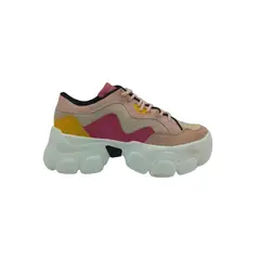 HERIEL - Zapatilla Rosa Plataforma Mujer
