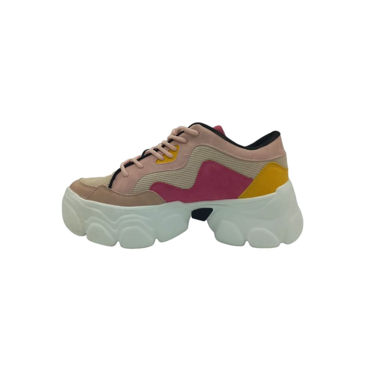 HERIEL - Zapatilla Rosa Plataforma Mujer