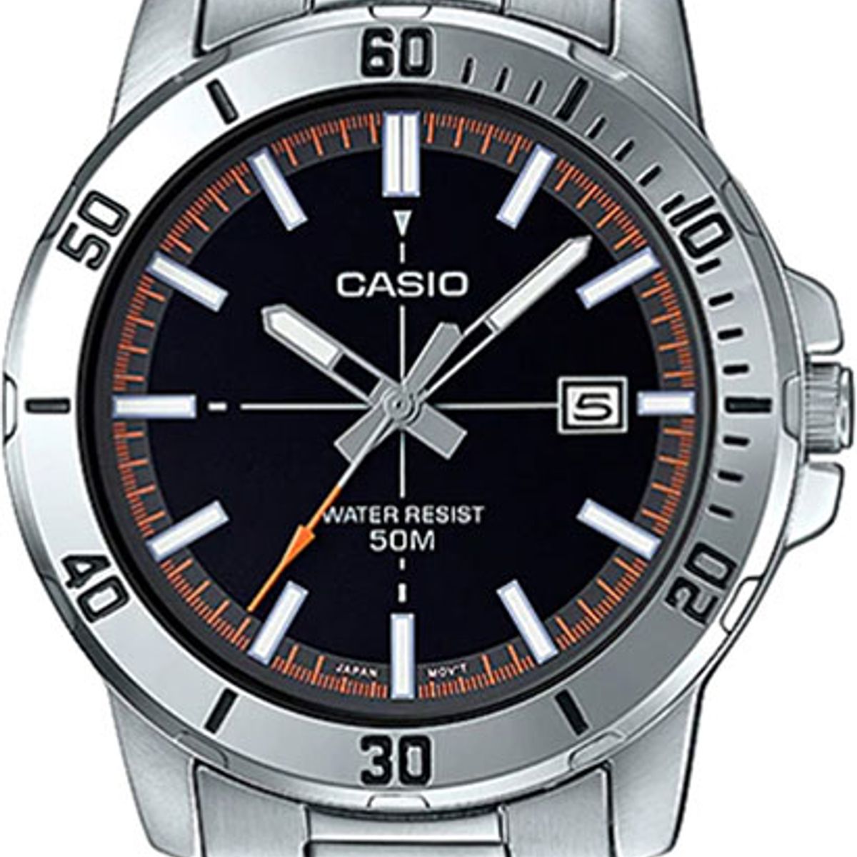CASIO - reloj casio mtpvd01d-1e2 hombre analogo metal