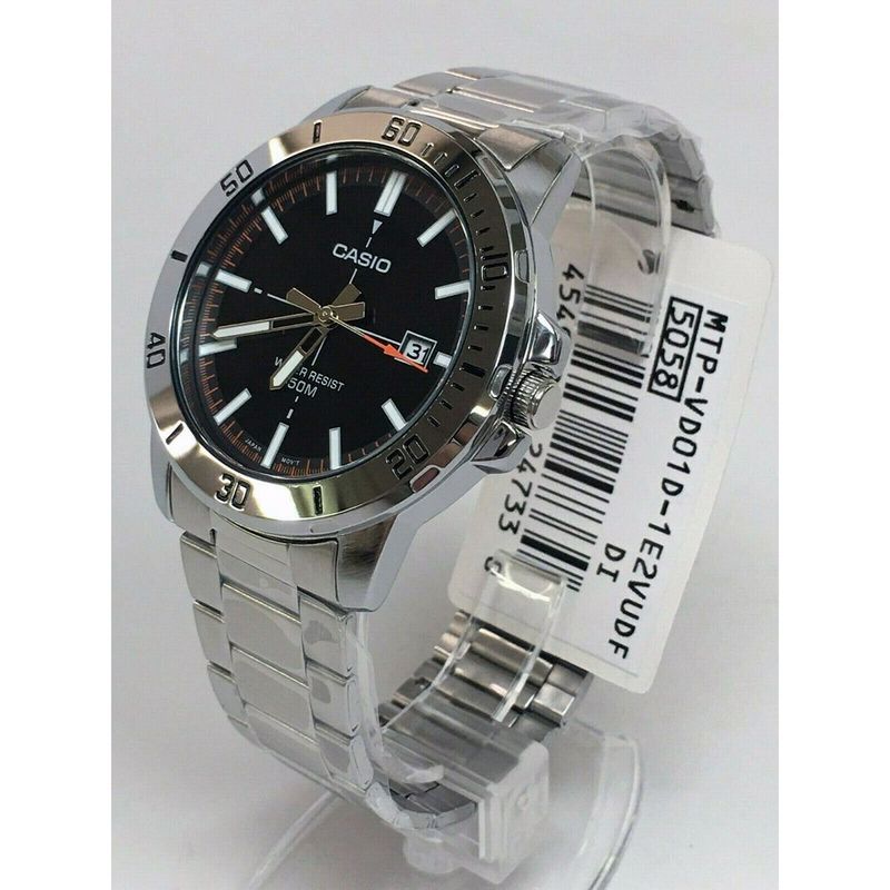 CASIO - reloj casio mtpvd01d-1e2 hombre analogo metal