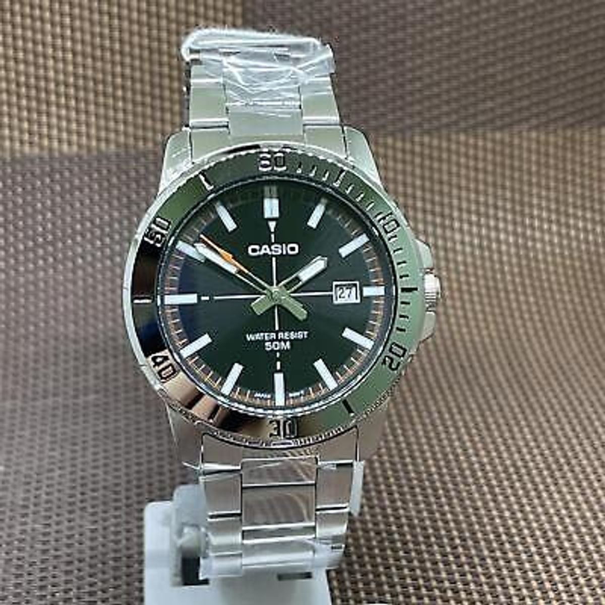 CASIO - reloj casio mtpvd01d-1e2 hombre analogo metal