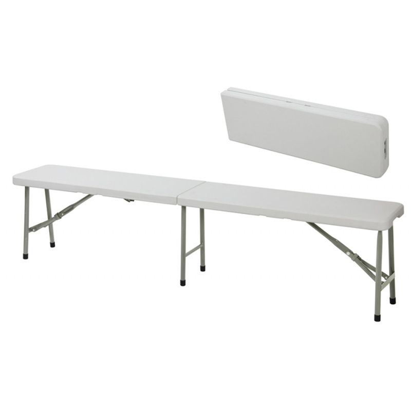 GENERICO - Banco plegable 183cm Blanco Bighouse