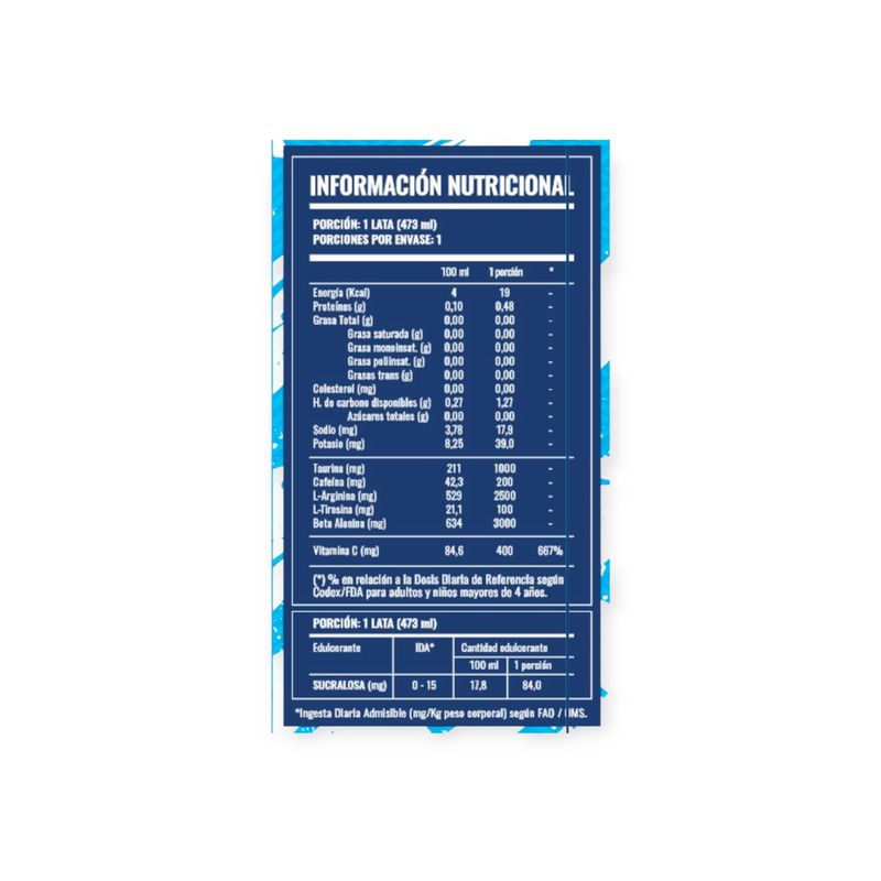 STRONG - PACK 12 ENERGETICAS ENERGY TURBO 473ML STORM - STRONGEST