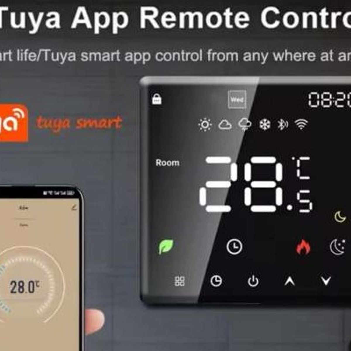 GENERICO - Termostato wifi para caldera a gas y losa radiante