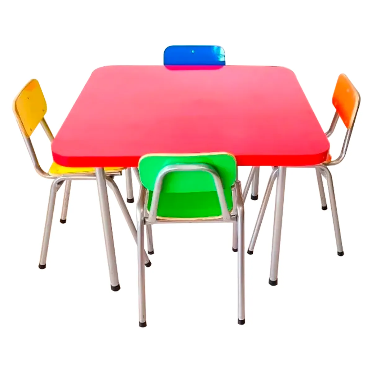 GENERICO - Juego de Kinder  1 Mesa + 4 Sillas