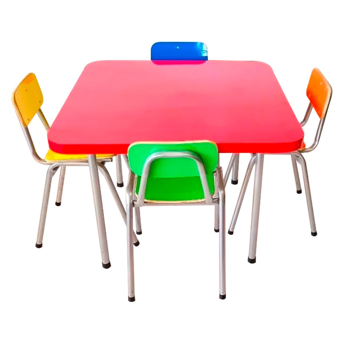 GENERICO - Juego de Kinder  1 Mesa + 4 Sillas