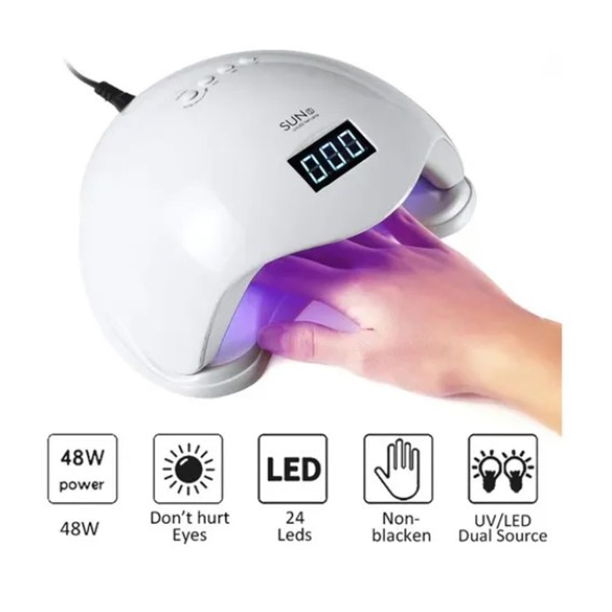 ESHOPANGIE - Secador Uñas Uv Led Lampara Manicure Profesional