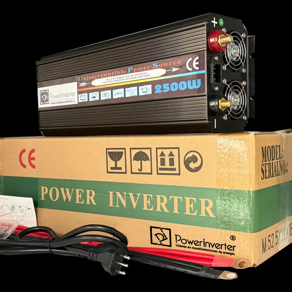 GENERICO - Inversor -cargador -ups 12v220vac 2500w - 5000w Mdf Pro