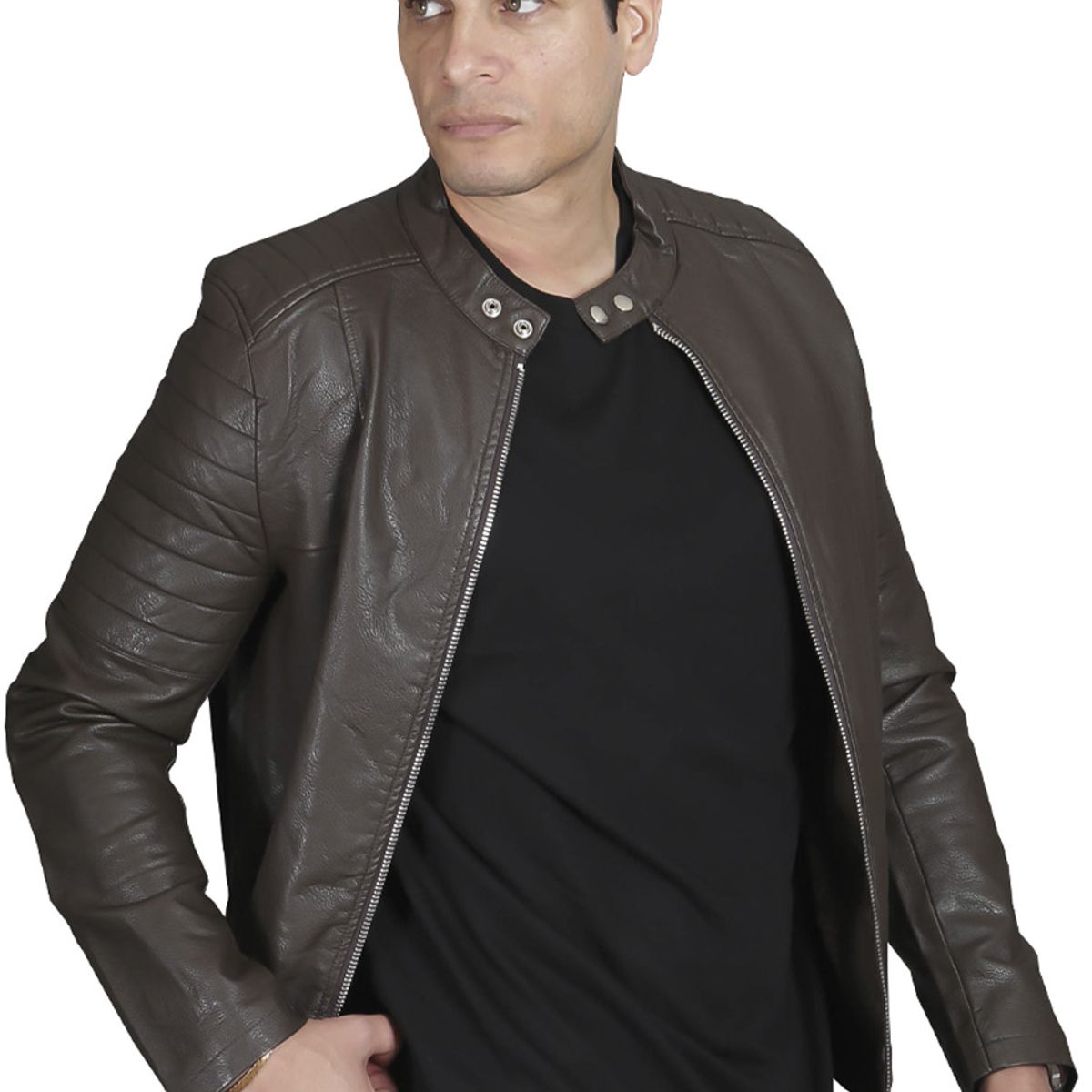 TODOPIEL - Chaqueta de Ecocuero Hombre Café Todopiel