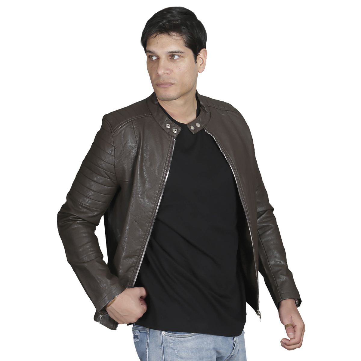 TODOPIEL - Chaqueta de Ecocuero Hombre Café Todopiel