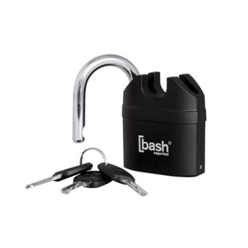 BASH - Candado con Alarma Bash K206 Seguridad para tu Hogar y Negocio
