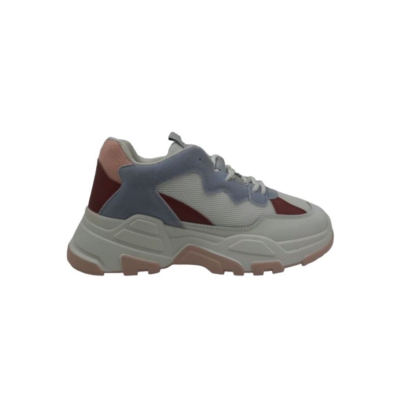 HERIEL - Zapatilla Blanca Plataforma Mujer