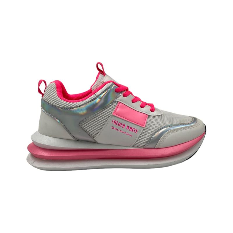 HERIEL - Zapatilla Rosa Neón Mujer