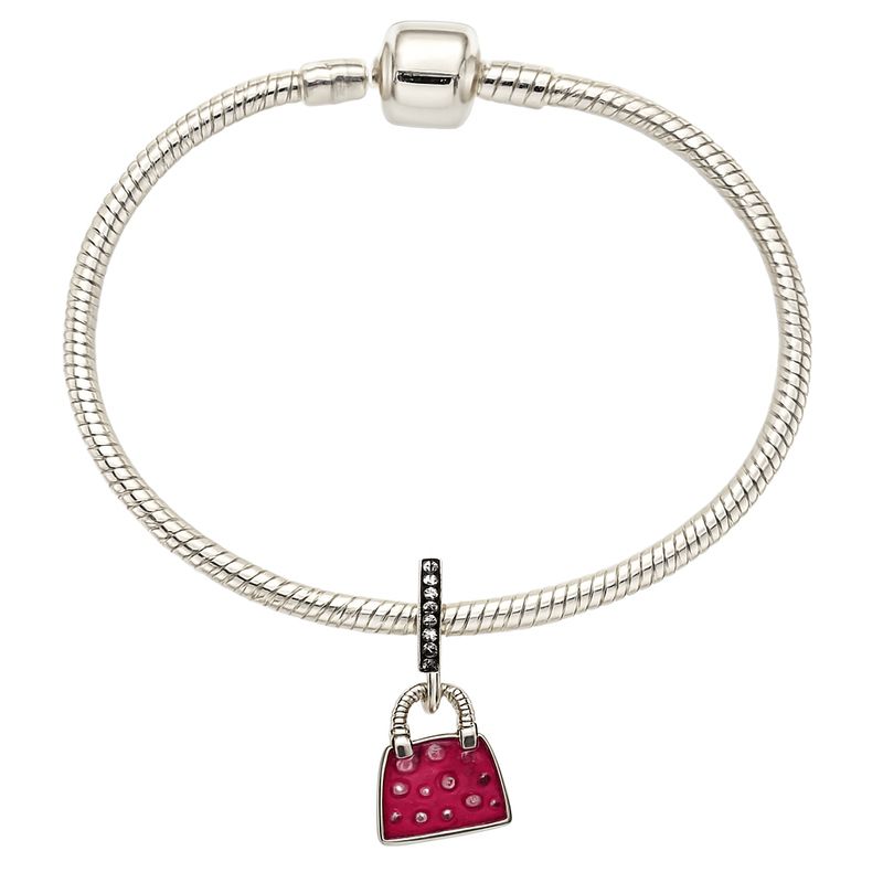 GENERICO - Pulsera Glamour urbano con charm cartera