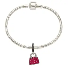 GENERICO - Pulsera Glamour urbano con charm cartera