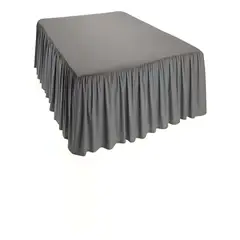 GENERICO - FALDON DE CAMA SIN FUNDA 2 PLAZAS GRIS