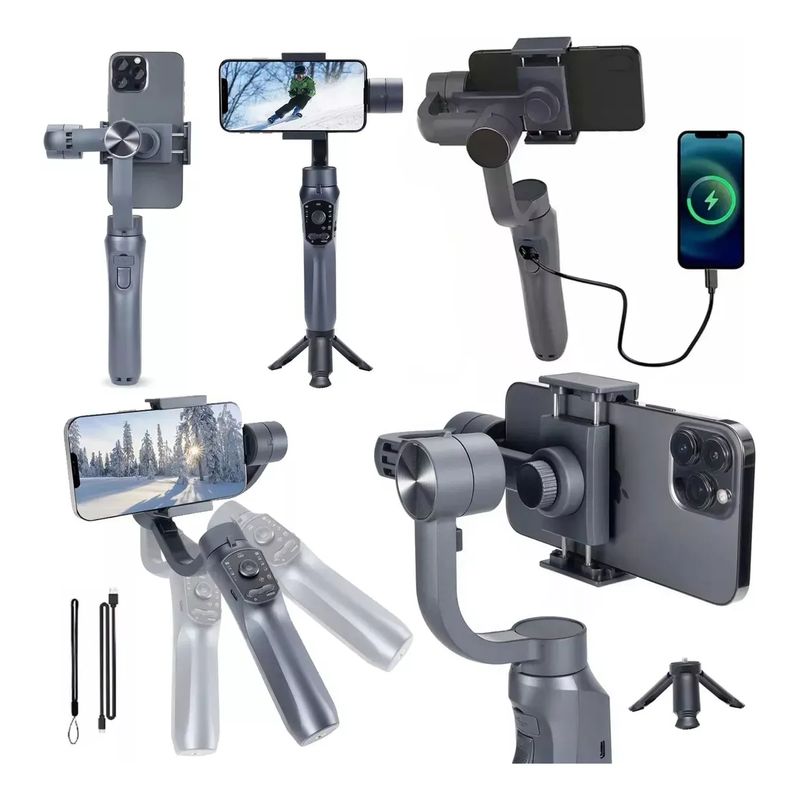 GENERICO - Soporte Estabilizador Gimbal Celular Selfie Stick Con TriPod