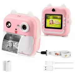 GENERICO - Mini Impresora+Camara Gatito Rosa