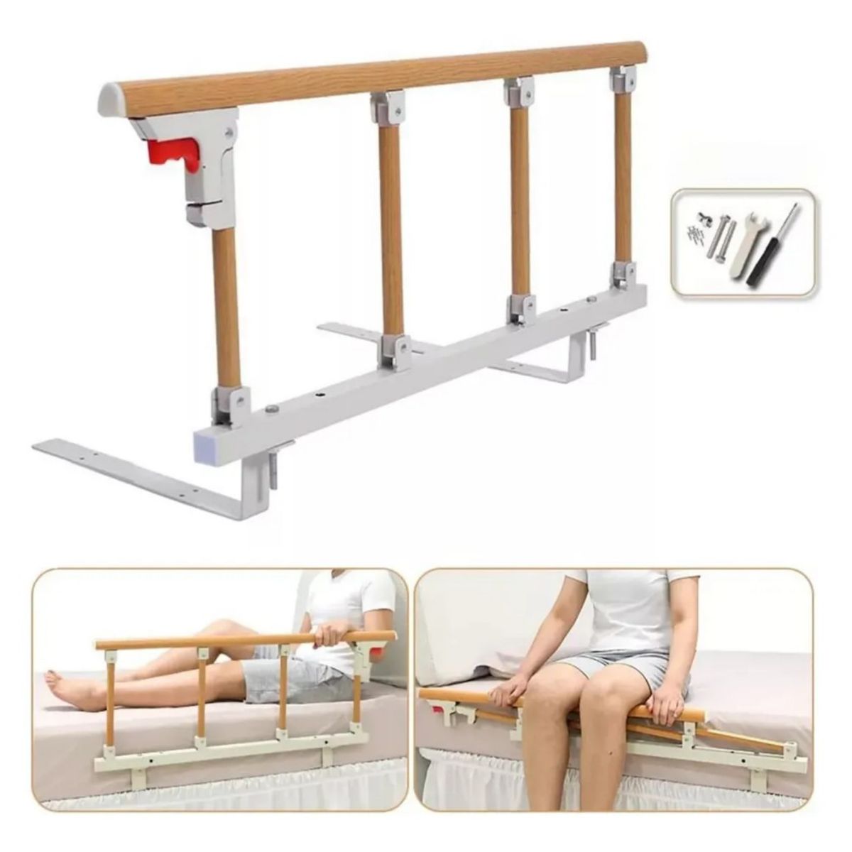 GENERICO - Baranda Lateral Para Cama Cuidado Adulto Mayor 115cm