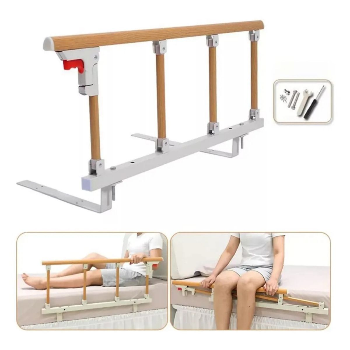 GENERICO - Baranda Lateral Para Cama Cuidado Adulto Mayor 115cm